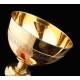 Antique Chalice and Paten of Solid Silver, XIX Century.