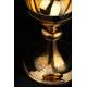Antique Chalice and Paten of Solid Silver, XIX Century.
