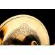 Antique Chalice and Paten of Solid Silver, XIX Century.