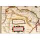 Precioso Mapa Antiguo de la Guayana Brasileña Coloreado a Mano. Janssonius-Hondius. Holanda, 1638