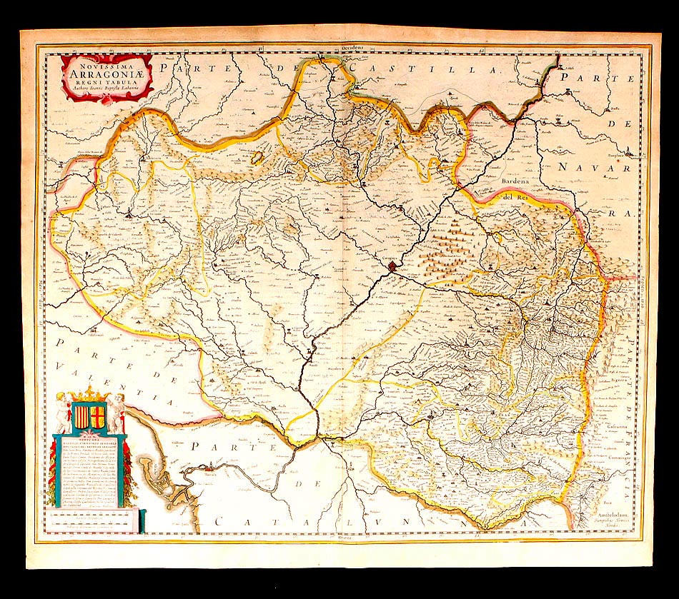 Mapa Antiguo de Aragón, 1638