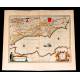 Fantástico Mapa Antiguo de Granada y Murcia Editado por Janssonius-Hondius. Holanda, 1638