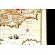 Map of Granada and Murcia Antique, 1638.
