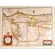 Map of Leon and Asturias. Antique, 1638.