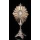 Antique Solid Silver Monstrance. France, XIX Century
