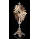 Antique Solid Silver Monstrance. France, XIX Century