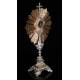 Antique Solid Silver Monstrance. France, XIX Century