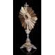 Antique Solid Silver Monstrance. France, XIX Century