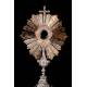 Antique Solid Silver Monstrance. France, XIX Century