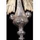 Antique Solid Silver Monstrance. France, XIX Century