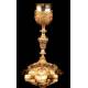 Antique Spanish Bronze and Silver Chalice