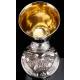 Antique Silver and Metal Chalice, 19th Century