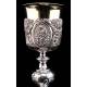 Antique Solid Silver Chalice, Ca. 1838
