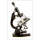 Impeccable Antique Leitz Wetzlar Microscope, 1953