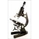 Impeccable Antique Leitz Wetzlar Microscope, 1953