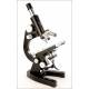 Impecable Microscopio Antiguo Leitz Wetzlar, 1953