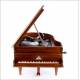 Gramófono Antiguo con Forma de Piano The Standard Melody. Francia, 1930