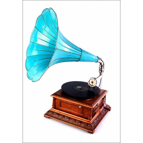 Antique Antique Gramophone Pathephone No. 8, France, 1915