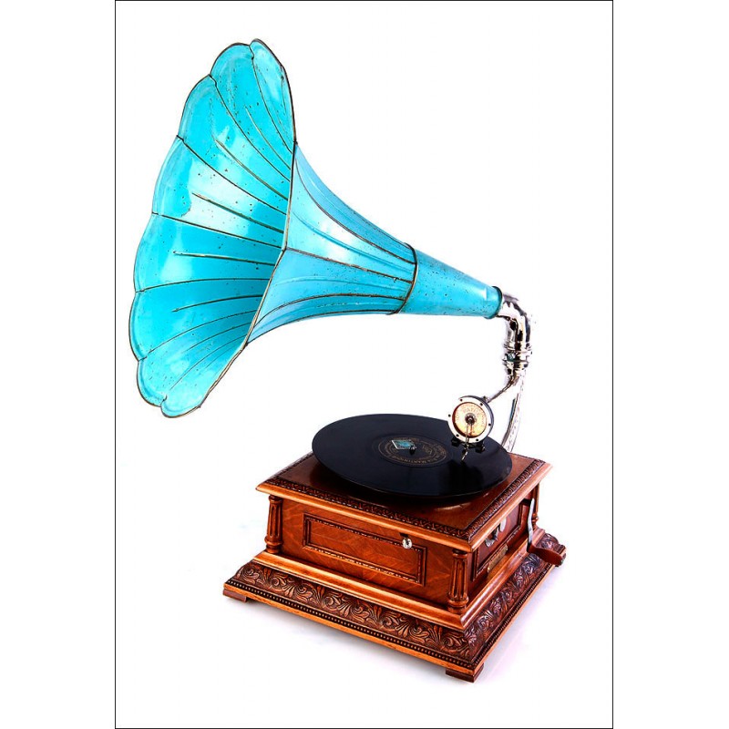 Antique Antique Gramophone Pathephone No. 8, France, 1915