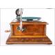 Antique Antique Gramophone Pathephone No. 8, France, 1915