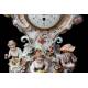 Antique Porcelain Clock and Candlesticks, ca. 1900.