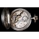 Antiguo Reloj de Bolsillo. Plata Maciza. Suiza, 1900