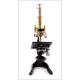 Precious Antique E. Microscope. Leitz Wetzlar, Germany, 1920