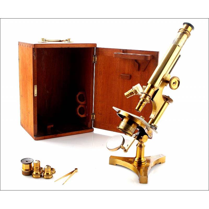 Antique R. & J. Beck Microscope, England, Circa 1900