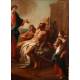 Antique Oil Painting 'The Resurrection of Lazarus'. 1777