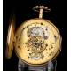 Reloj Bolsillo Catalino Antiguo en Oro 18K con Sonería, Circa 1850