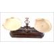 Antique Iron Kitchen Scale with Set of Weights. France, 1900