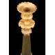 Antique Candlesticks in Gilded and Patinated Bronze. France, XIX Century