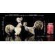 Pair of Solid Silver Roosters. Antique. Spain, Circa 1950