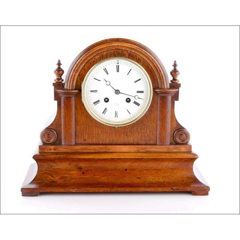 Precioso Reloj de Sobremesa Antiguo. Mecanismo de P ndulo. Francia