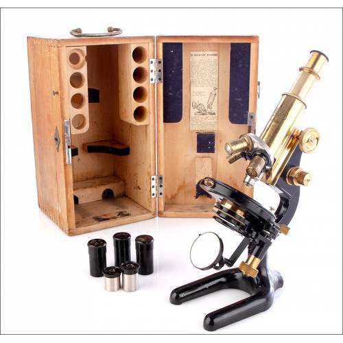 Antiguo Microscopio Carl Zeiss, 1920