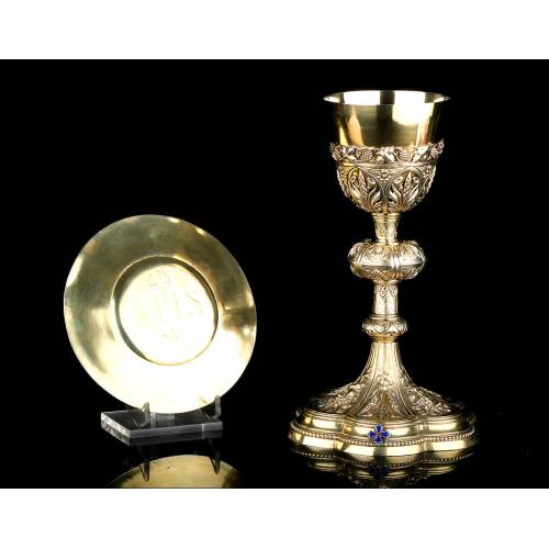 Antique Solid Silver Chalice, S. XIX - AR-C-330