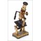 Antique Radiguet Opticien double pillar microscope. 1875