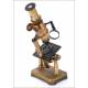 Antique Radiguet Opticien double pillar microscope. 1875