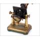 Antique Radiguet Opticien double pillar microscope. 1875