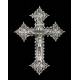 Antique Silver Hanging Cross, Circa 1930.