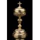 Antique Ciborium. Gilt Silver. France, S. XIX