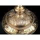 Antique Ciborium. Gilt Silver. France, S. XIX