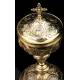 Antique Ciborium. Gilt Silver. France, S. XIX