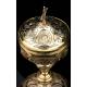 Antique Ciborium. Gilt Silver. France, S. XIX