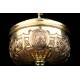 Antique Ciborium. Gilt Silver. France, S. XIX