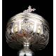 France, Antique Silver Ciborium. S. XIX