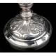 France, Antique Silver Ciborium. S. XIX