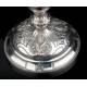 France, Antique Silver Ciborium. S. XIX