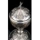 France, Antique Silver Ciborium. S. XIX