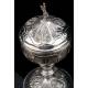 France, Antique Silver Ciborium. S. XIX